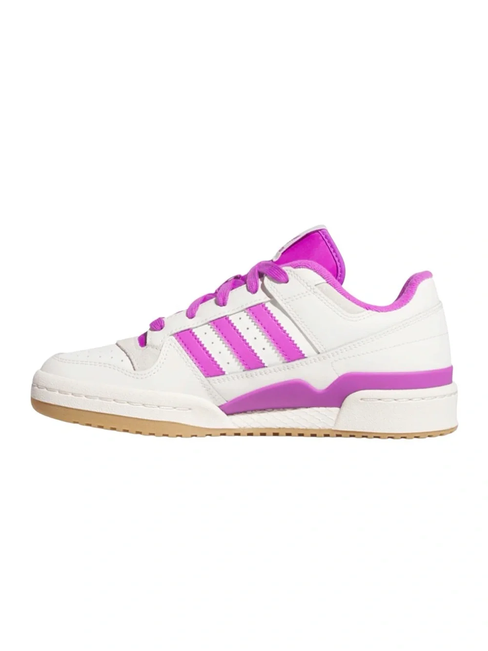Adidas Originals Forum Low CL W Sneakers Cloud White Purple JR0474 NWT